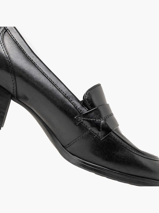 Leather Heels Black