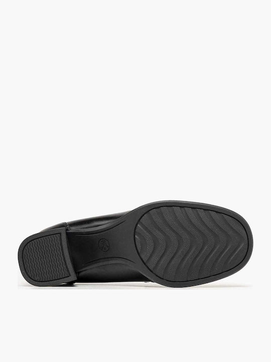 Leather Heels Black