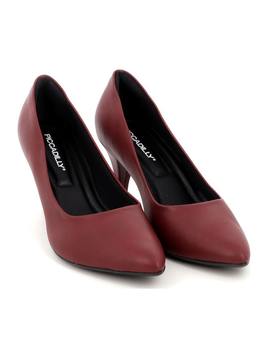 Pantofi cu toc Burgundy