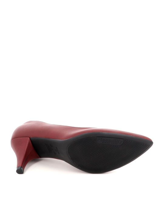Pantofi cu toc Burgundy