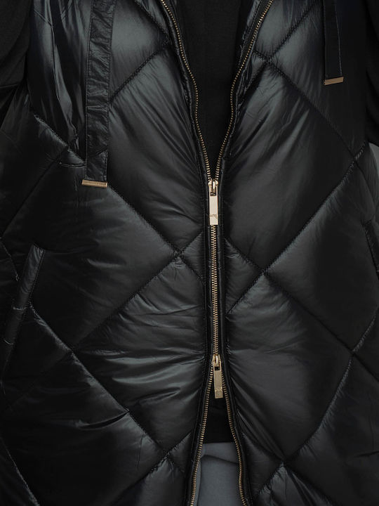 Дамско Безръкаво Puffer Яке Черно