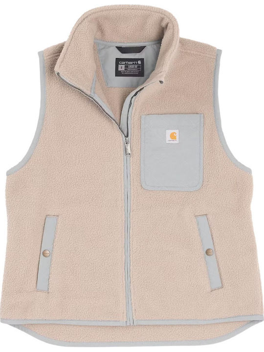 Women's Sleeveless Hiking Jacket Gray Dunes