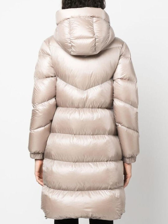 Long Women's Jacket for Winter Brown