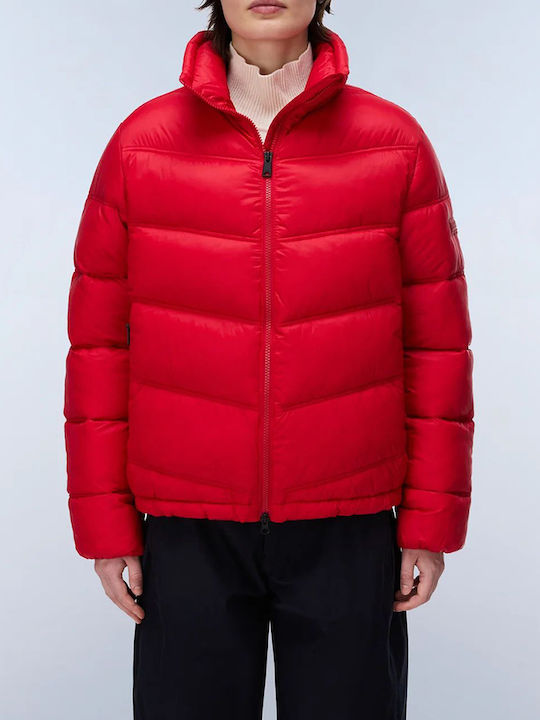 Napapijri Damen Puffer Jacken für Winter Rot Napapijri Damen Puffer Jacken für Winter Rot