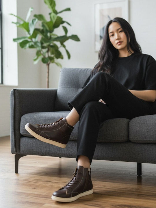 Leather Women's Ankle Boots Black