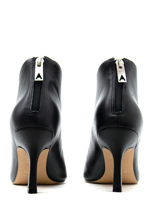 Leather Women's Ankle Boots Black