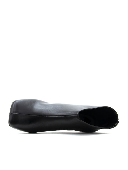 Leather Women's Ankle Boots Black
