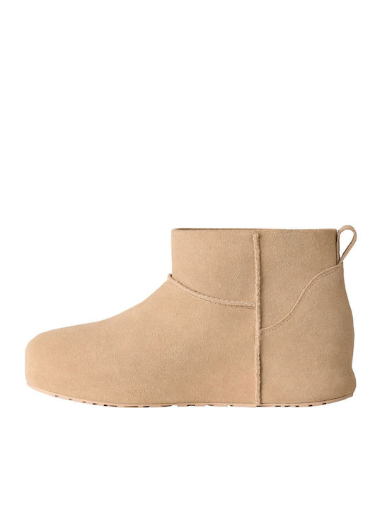 Classic Mini Leather Women's Ankle Boots Grey