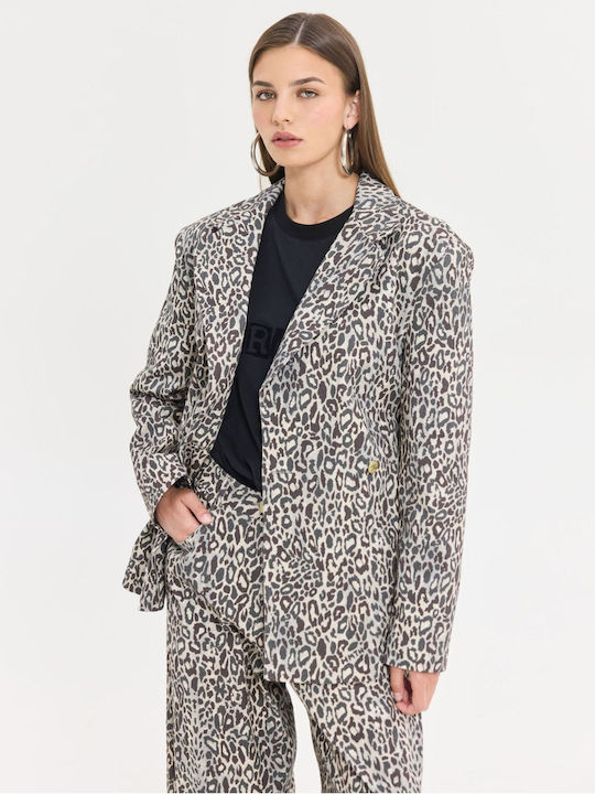 Damen Hochbund Leopard Pantaloons