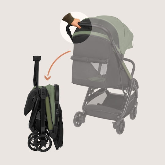 Lionelo Julie Air Reversible Baby Stroller Suitable from 6+ Months Green Sage