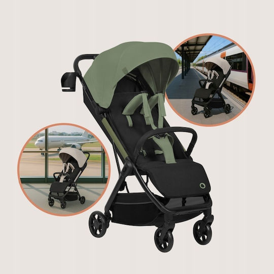 Lionelo Julie Air Reversible Baby Stroller Suitable from 6+ Months Green Sage