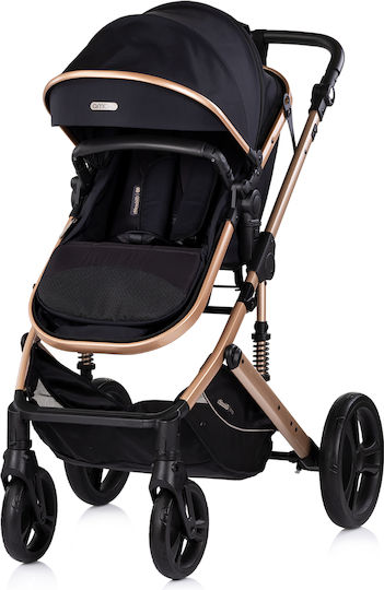 Chipolino Amore Регулируема Бебешка количка 2 в 1 Подходяща за Новородено Черна