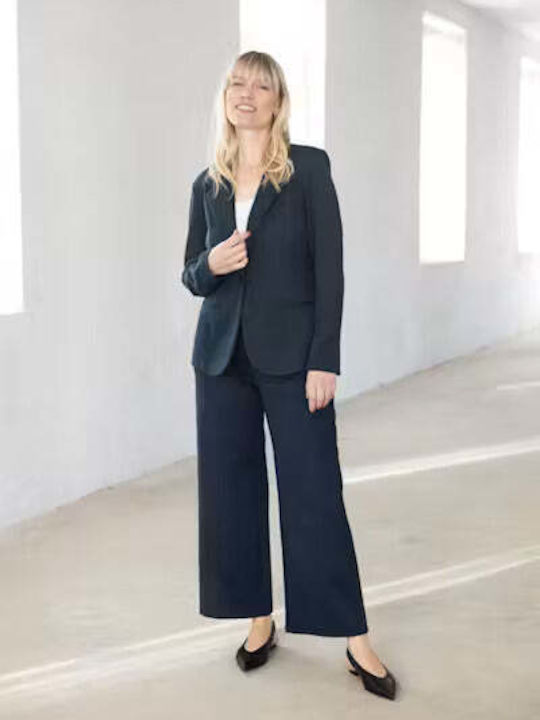 Women's High Rise Pantaloons Dark Blue