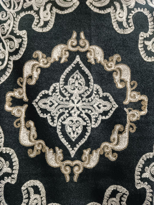 Women's Furry Black Scarf