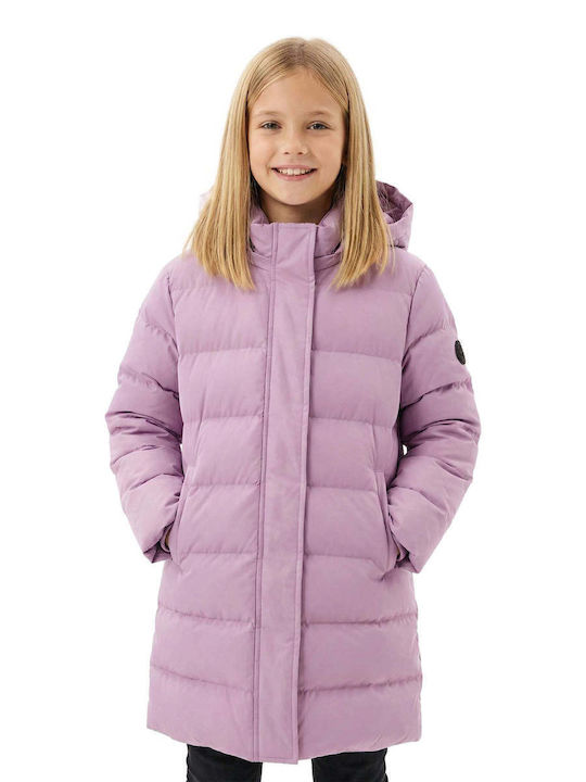 Kinderjacken & Winterjacken Lässig Kurze mit Kapuze Flieder