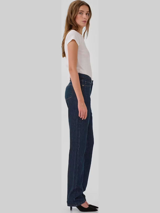 High Rise Women's Jean Pants Straight Leg