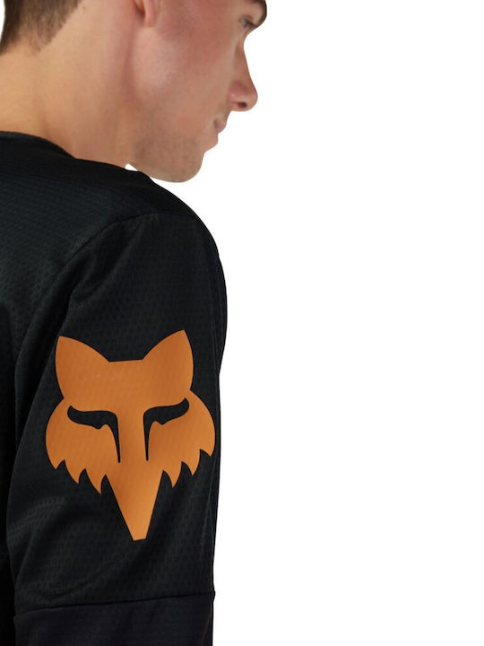 Fox Defend Tricou Pentru Bărbați Motocross Mânecă Lungă Culoare Maro