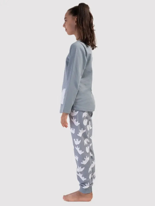 Vienetta Secret Pijama de Iarnă Gri pentru Copii Vienetta Secret Pijama de Iarnă Gri pentru Copii