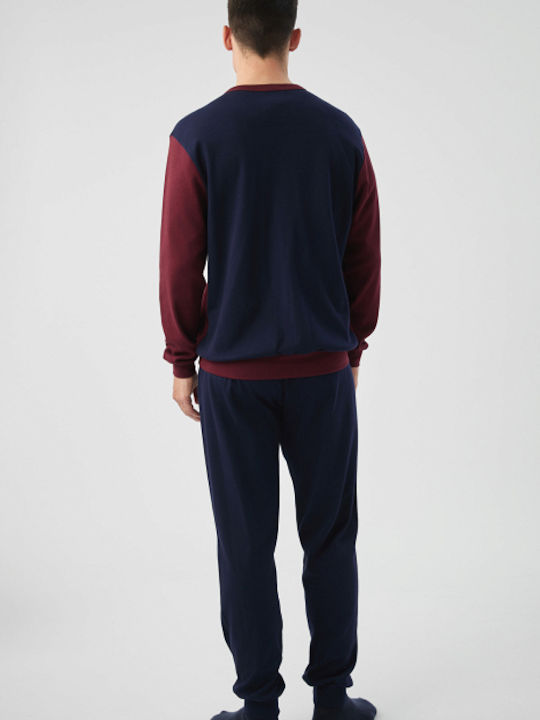 Minerva Bull Punto Di Roma Summer Men's Pyjamas Burgundy