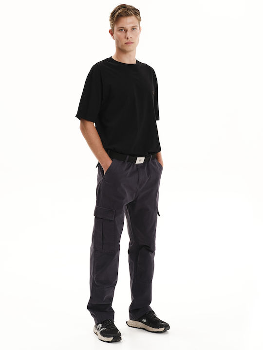 Herrenhose Cargo Entspannte Passform Grau