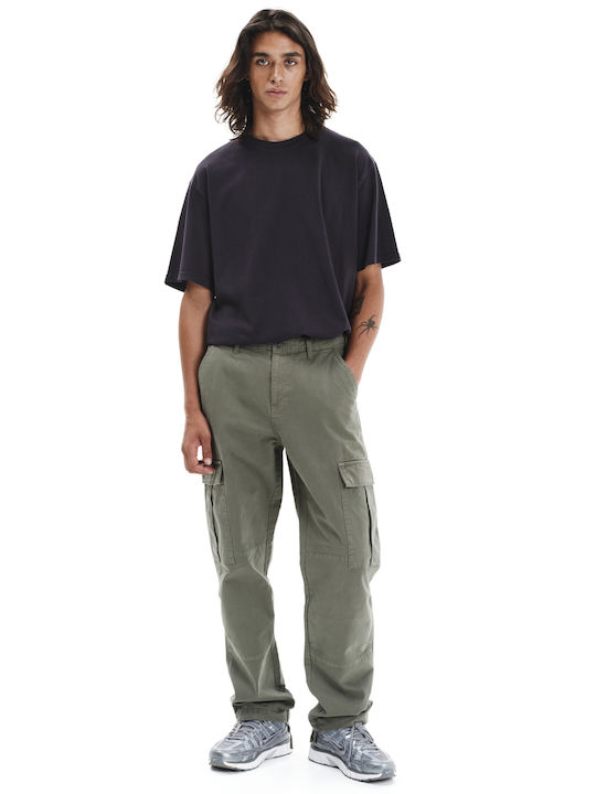 Мъжки Панталон Карго Relaxed Fit Зелен
