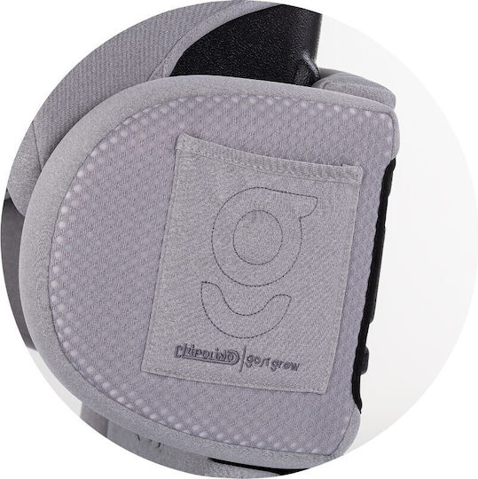 Chipolino Go N Grow Scaun de Mașină pentru Copii Booster i-Size cu Isofix Platinum