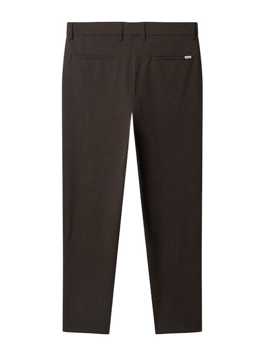 Ανδρικό Παντελόνι Chino Ελαστικό Relaxed Fit Brown