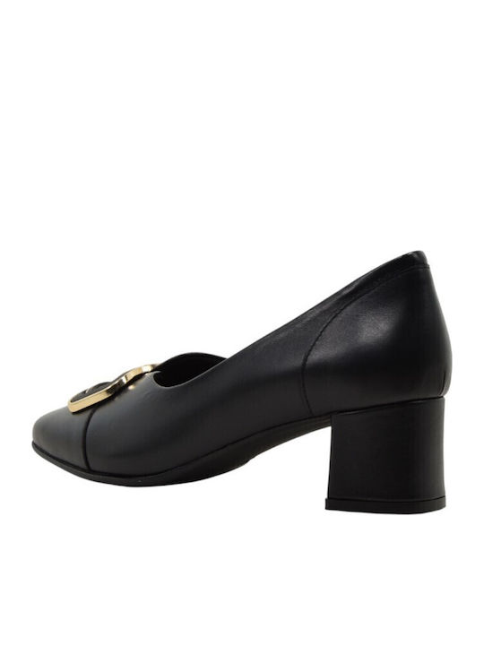 Leder Damen Ballerinas Schwarze