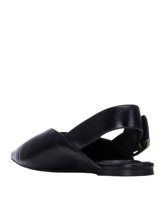 Pantofi balerini pentru femei Slingback Negre