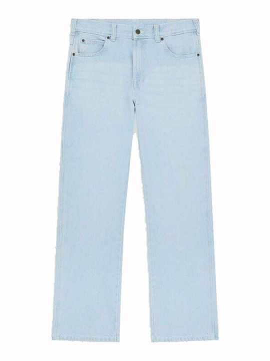 Men's Jeans Pants Relaxed Straight Fit Fog Blue