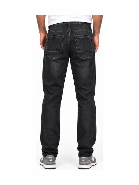 Men's Jeans Pants Relaxed Straight Fit Black