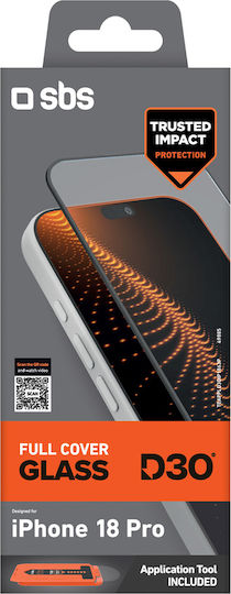 Sbs D3o Full Cover Glass Iphone 18 Pro Applicator Teappld3oip1863p