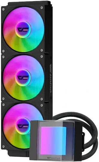 Darkflash Wasserkühlsysteme AIO CPU mit 3 Lüfterabmessung 120mm und ARGB Beleuchtung