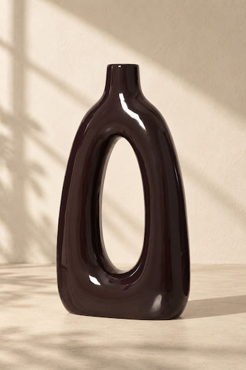 Kaemingk Βάζο Πορσελάνης Μωβ 18.5x7xΥ31.7cm