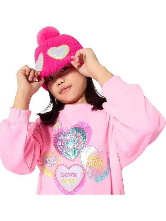 Girls Dress Tulle Pink With Blue