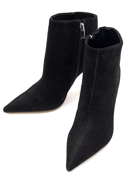 Damenstiefel Schwarz Über dem Knie mit Wildleder