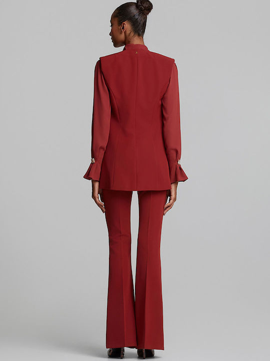 Lynne Damen Tailliertes Blazer Rot