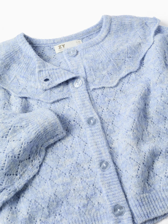 Kinder-Strickjacke Flieder