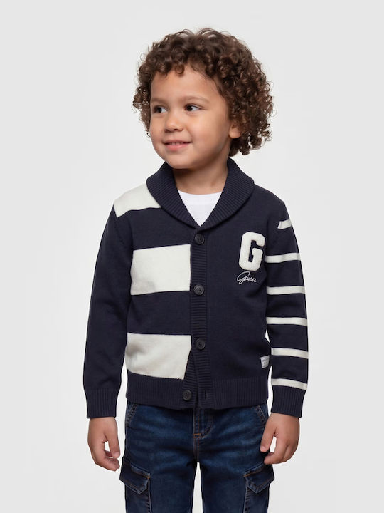 Kinder-Strickjacke Dunkelblau