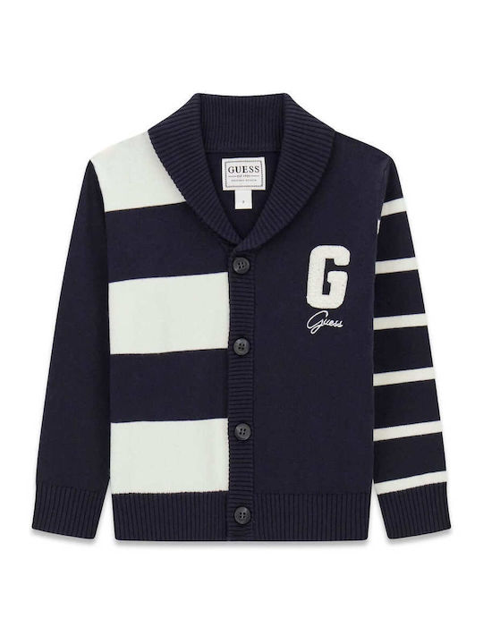 Kinder-Strickjacke Dunkelblau