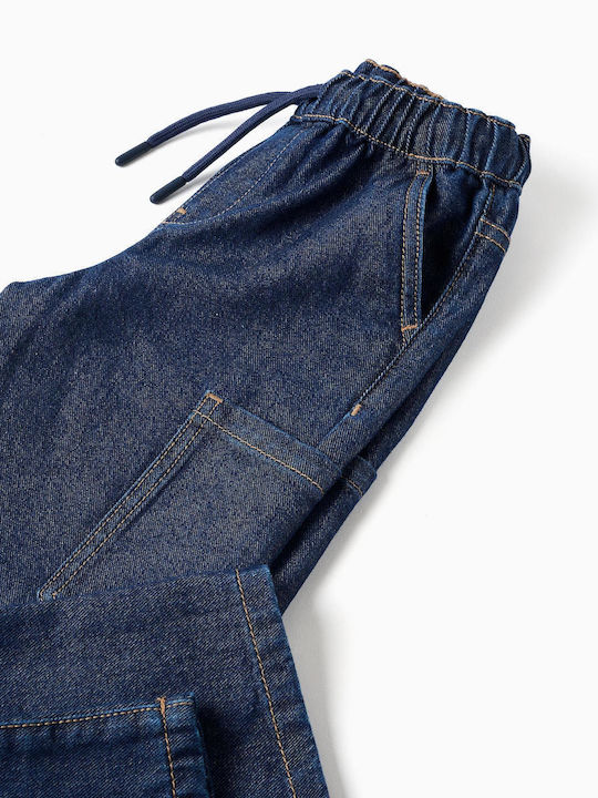 Pantaloni din denim pentru copii Albastru marin