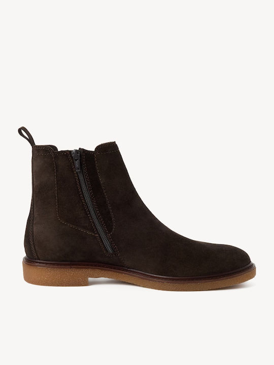 Leder Chelsea Herrenstiefel Braun