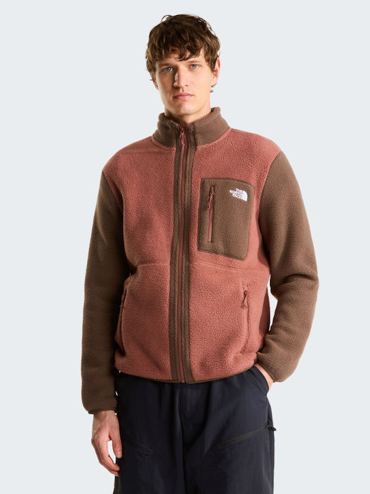 Yumiori Full Men's Fleece Jacket Copper Silt/smokey Brown