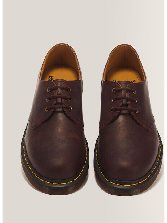 1461 3 Eye Leather Men's Casual Shoes Brown