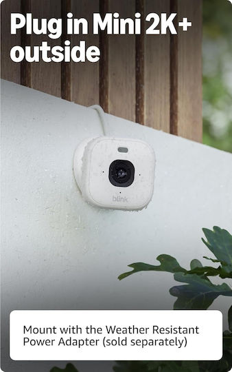 Blink Mini 2K+ 2 Drahtlose Kameras Kameraüberwachungssystem mit Bildschirm