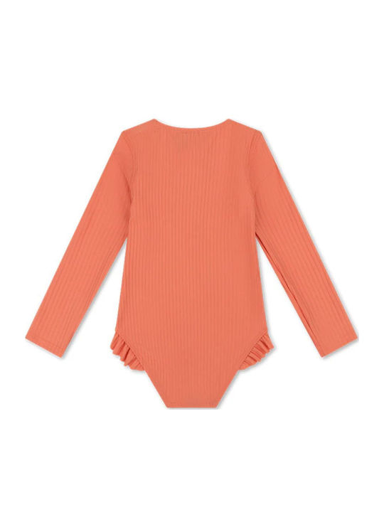 Swim Essentials Παιδικό Μαγιό Ολόσωμο με Μακρύ Μανίκι Pink Bay