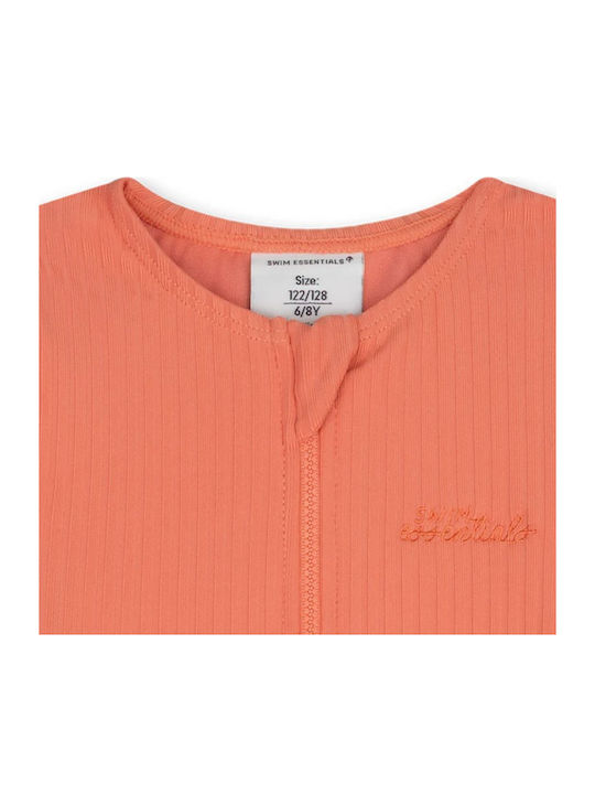 Swim Essentials Παιδικό Μαγιό Ολόσωμο με Μακρύ Μανίκι Pink Bay