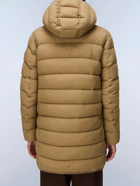 Damenmäntel Beige mit Kapuze