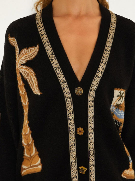 Damen Strickjacke Schwarz