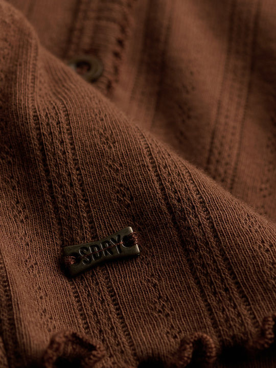 Gestrickte Damen Strickjacke Chestnut Braun